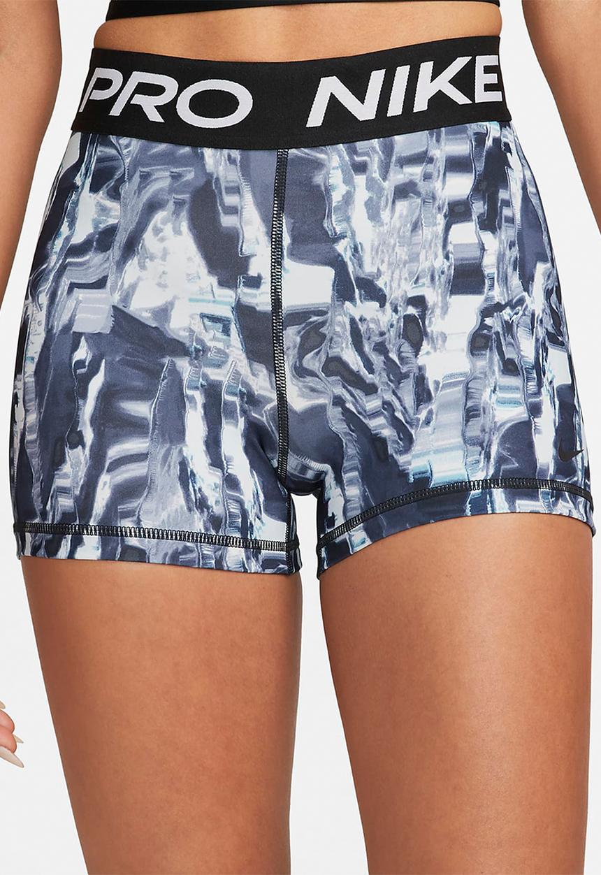 Nike - W np df mr 3in short aop - black