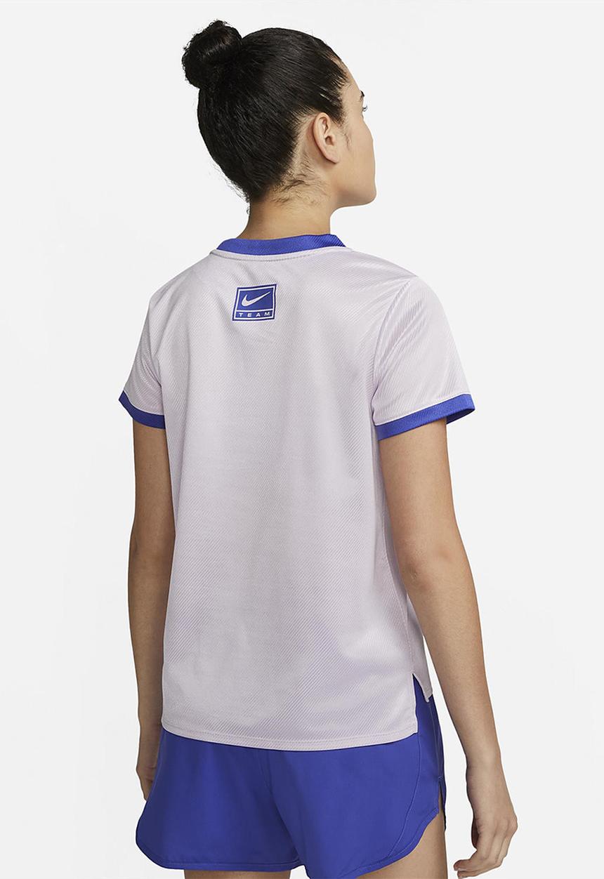 Nike - W nk df swoosh run ss top - doll & lapis