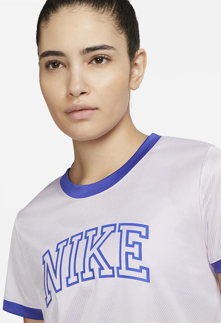 Nike - W nk df swoosh run ss top - doll & lapis