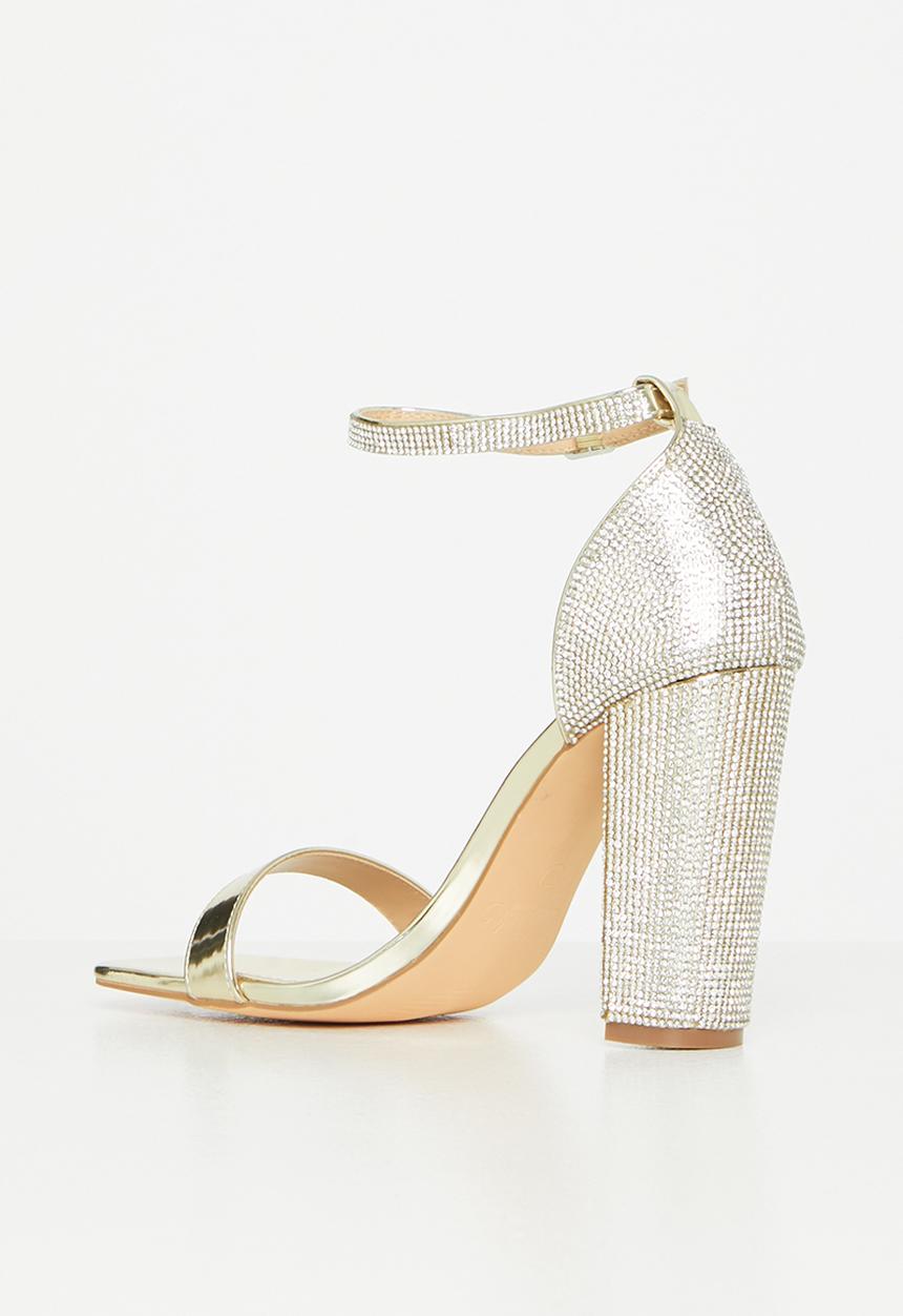 Miss Black - Funk1 block heel - gold