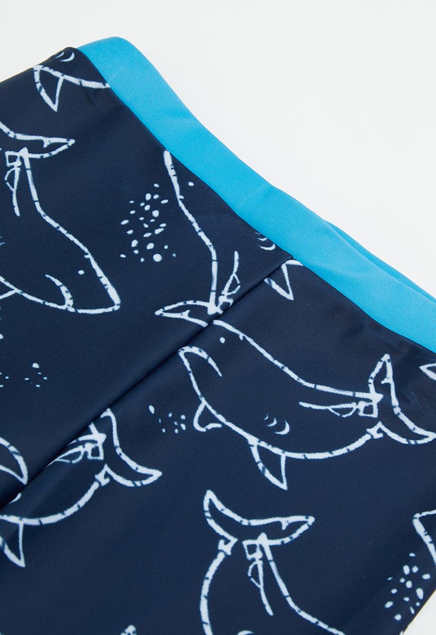 Pop Candy - Boys surf shark swim set - blue & navy
