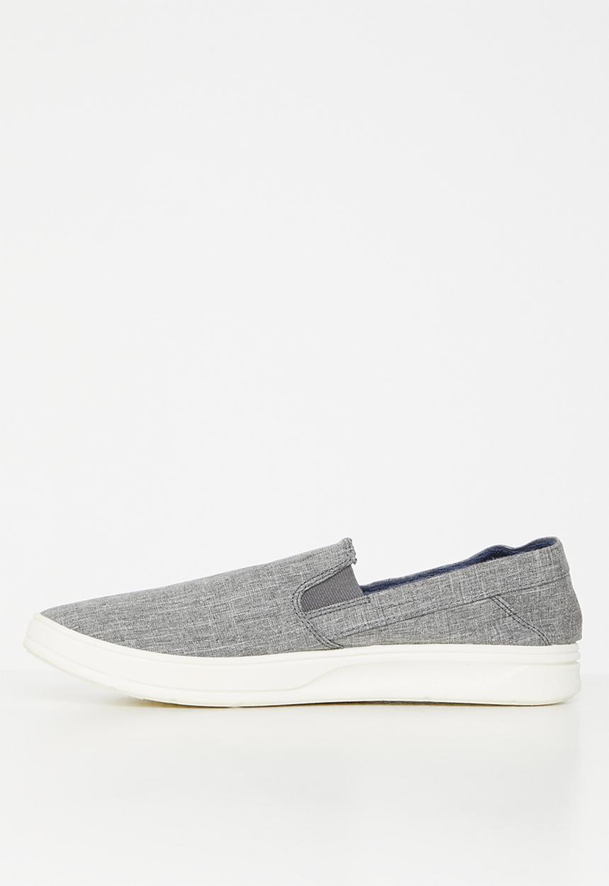 Quiksilver - Harbor wharf slip-on - grey & white