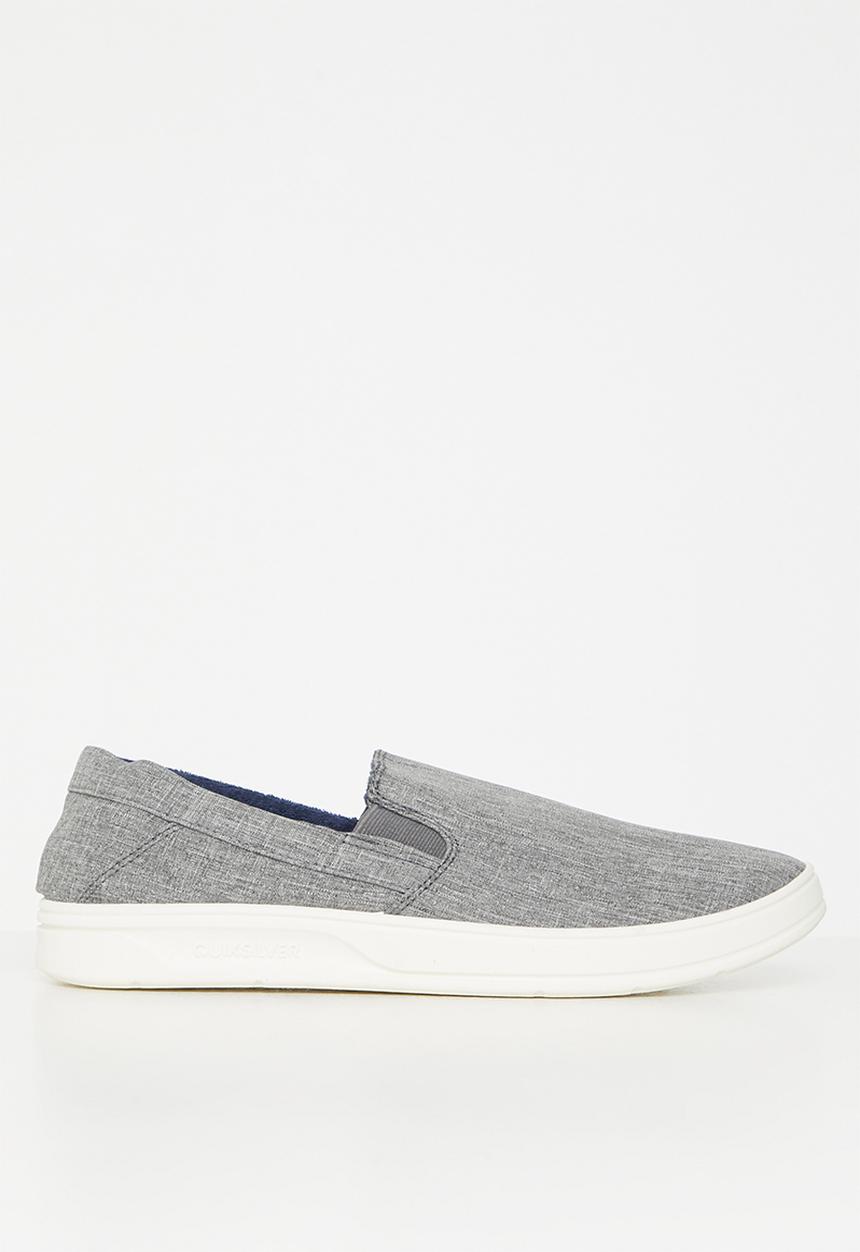 Quiksilver - Harbor wharf slip-on - grey & white