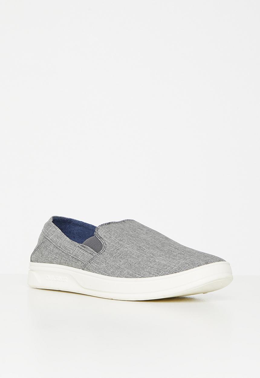 Quiksilver - Harbor wharf slip-on - grey & white