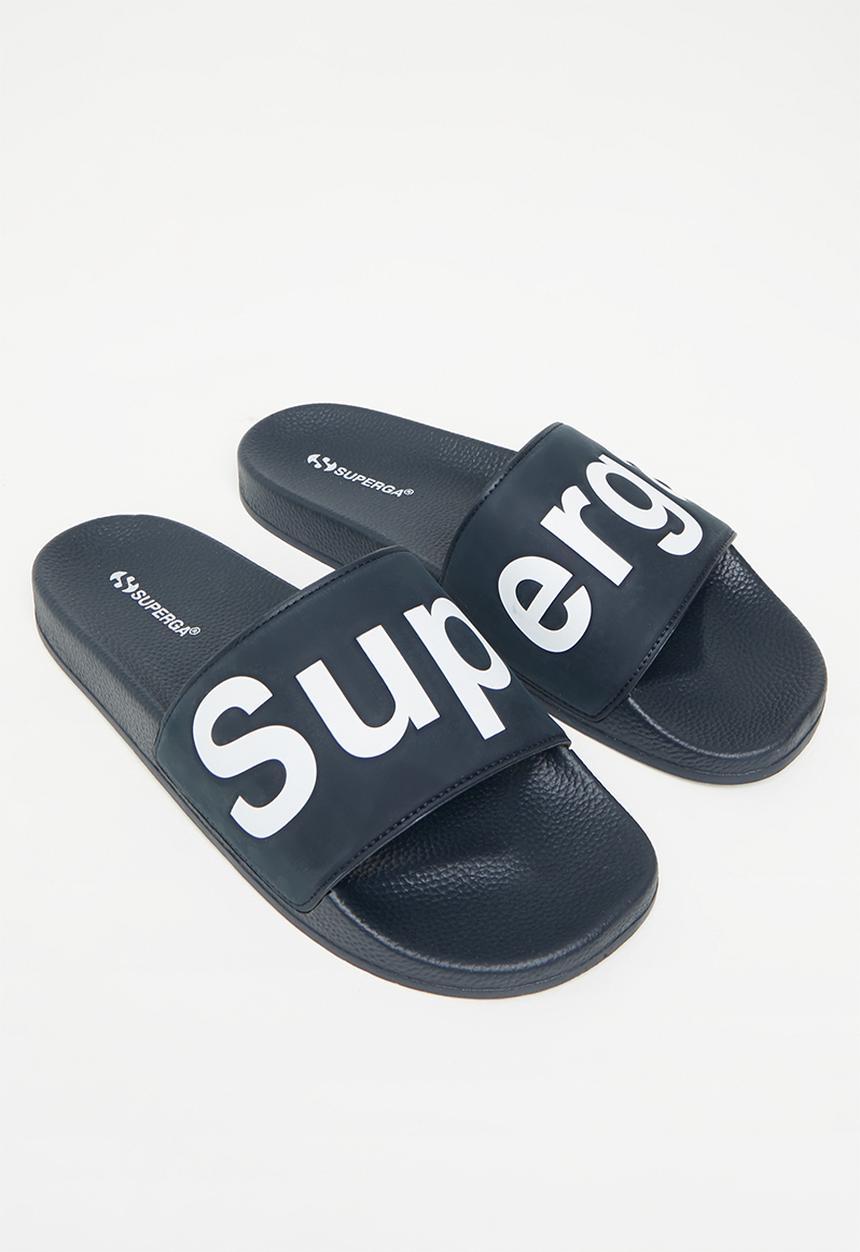 SUPERGA - 1908 Slides polysoft - navy & white
