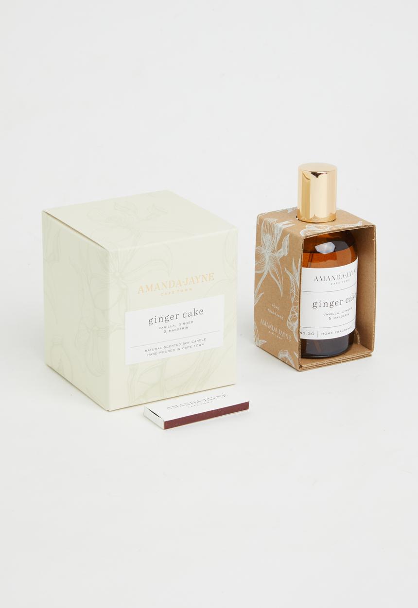Amanda Jayne - Glass candle & home fragrance gift set - ginger cake