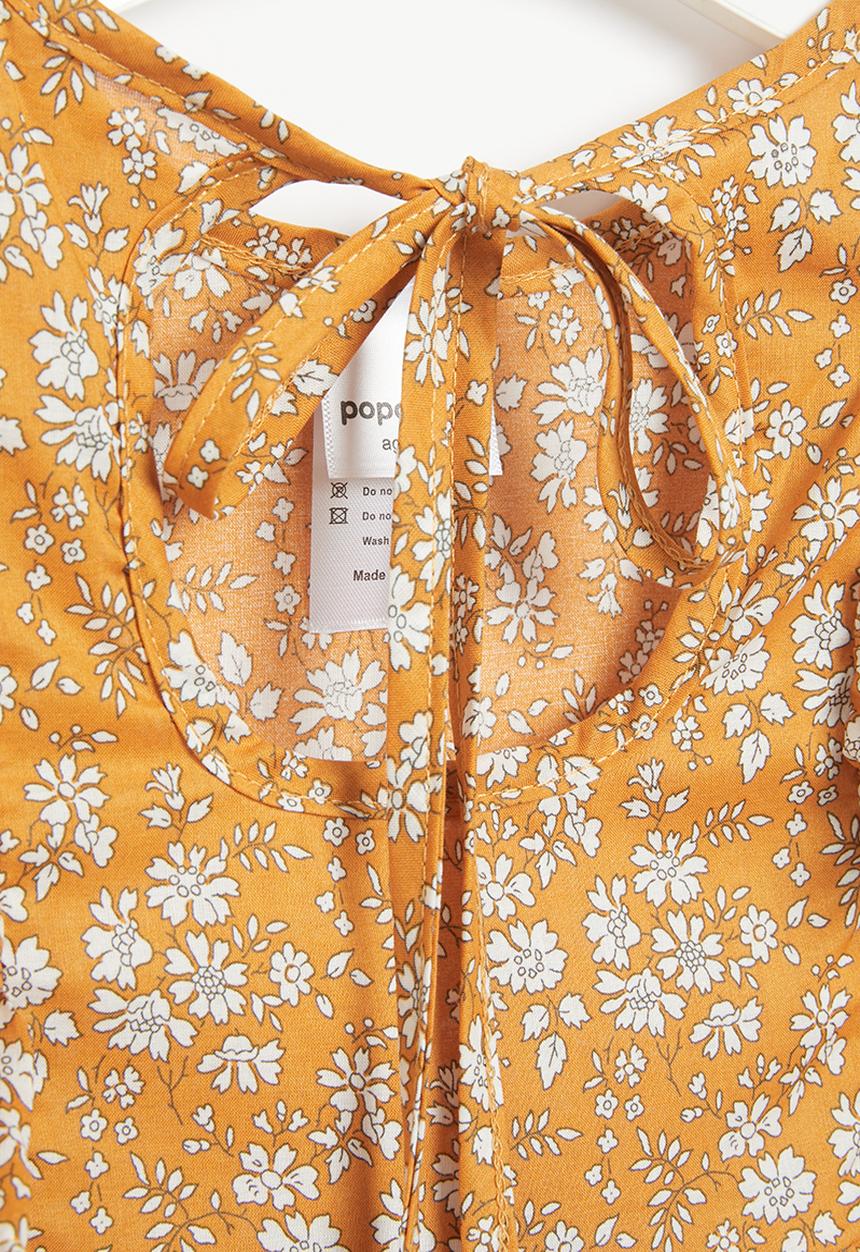 Pop Candy - Printed dress - mustard