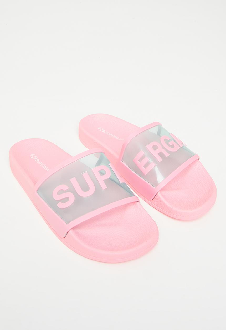 SUPERGA - 1908 Slides clear id - a3l pink green water