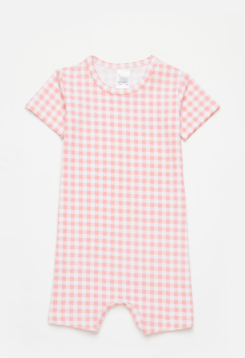 Superbalist - Printed romper - white & pink