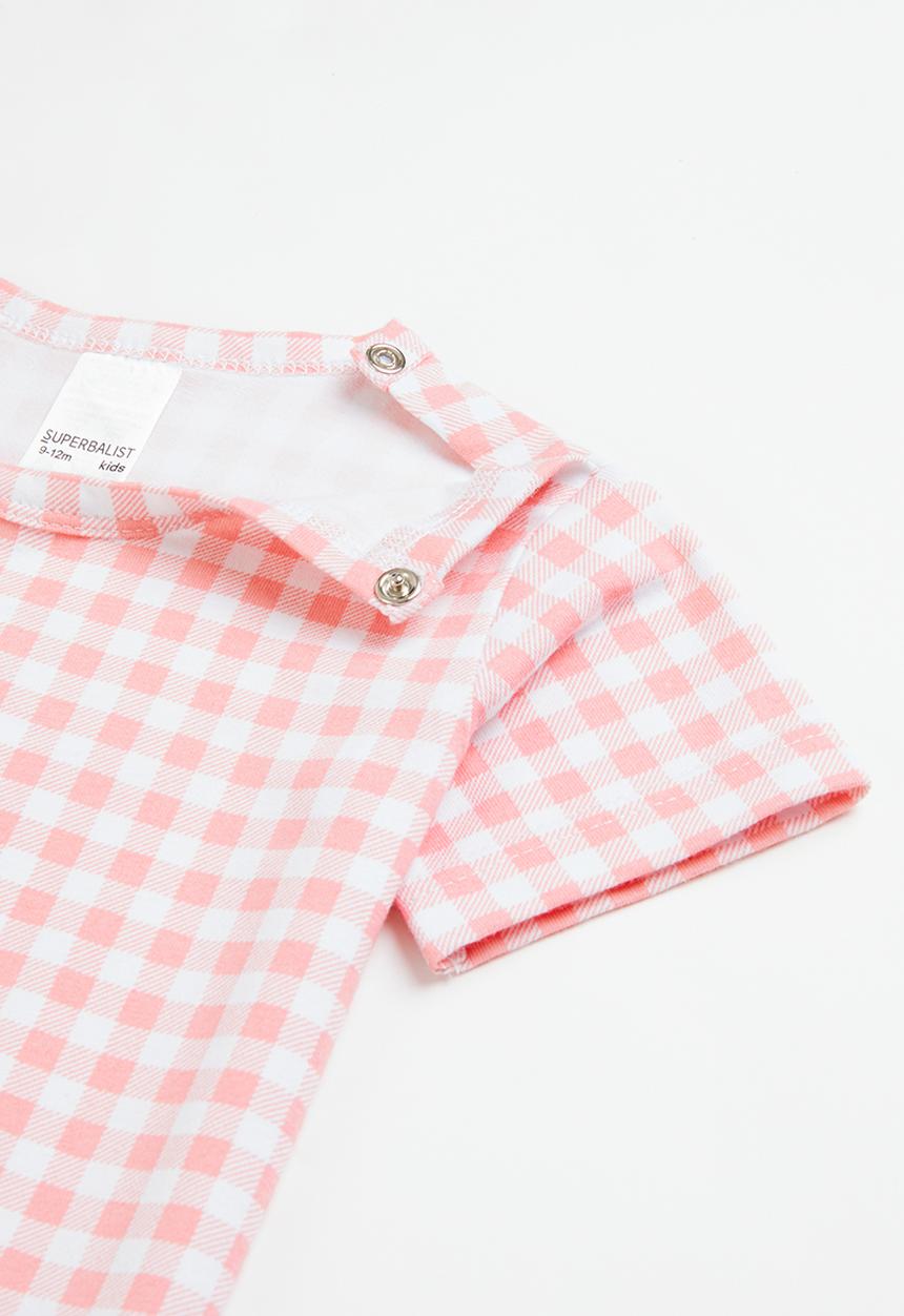 Superbalist - Printed romper - white & pink
