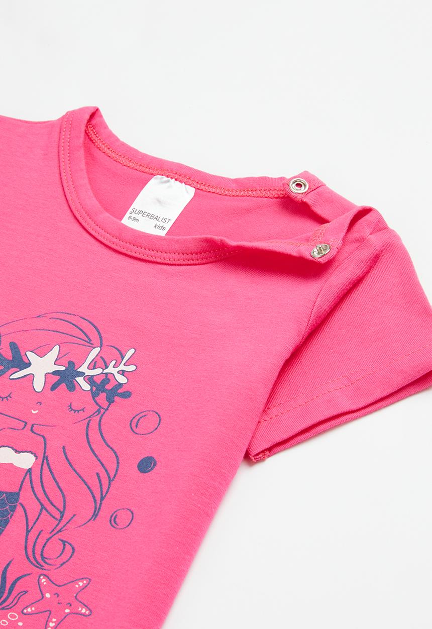 Superbalist - Girls printed romper - pink