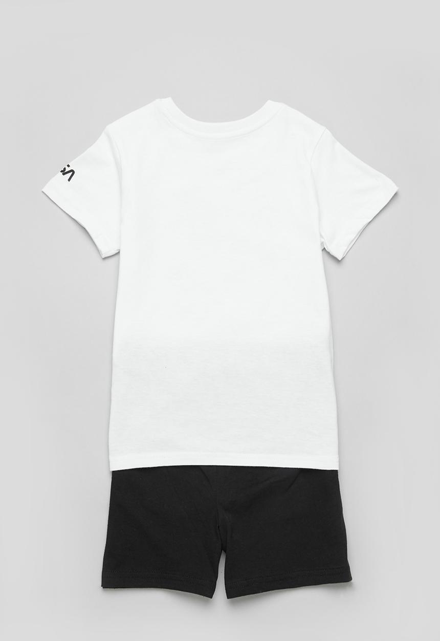 Superbalist - Boys nasa summer pj set - white & black