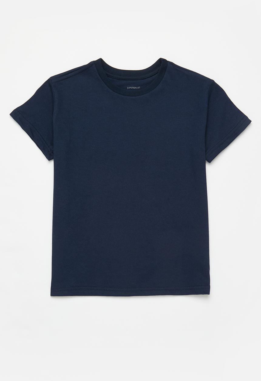 Superbalist - Girls 2 pack plain T-shirt - navy & grey