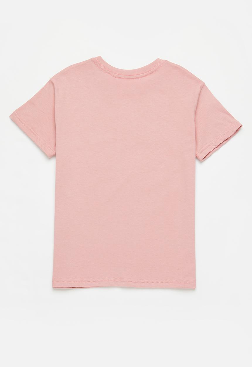 Superbalist - Girls 2 pack plain T-shirt - rose & sage
