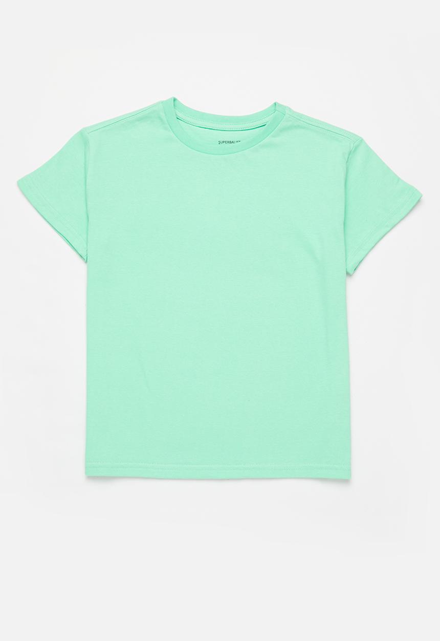 Superbalist - Girls 2 pack plain T-shirt - lilac & mint