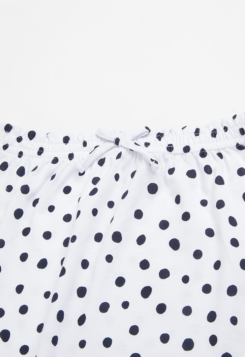 Superbalist - Printed tee & skirt set - white & pink