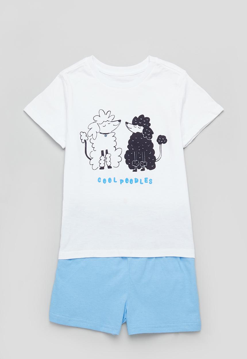 Superbalist - Printed pj set - white & blue