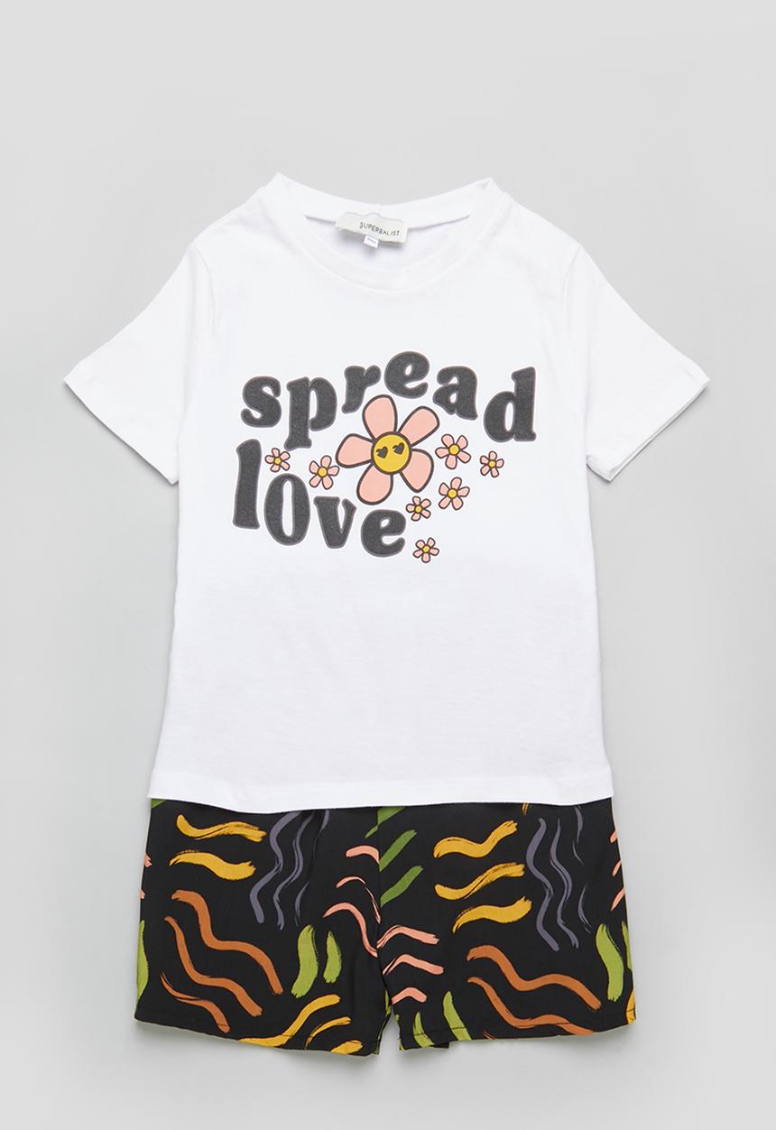 Superbalist - T-shirt and short pj set - multi 