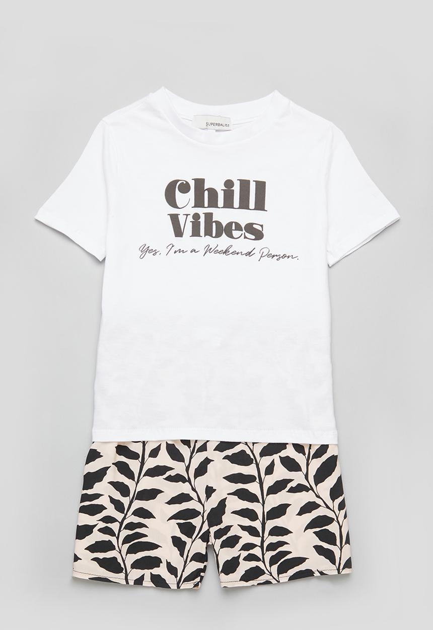 Superbalist - T-shirt and short pj set - multi 