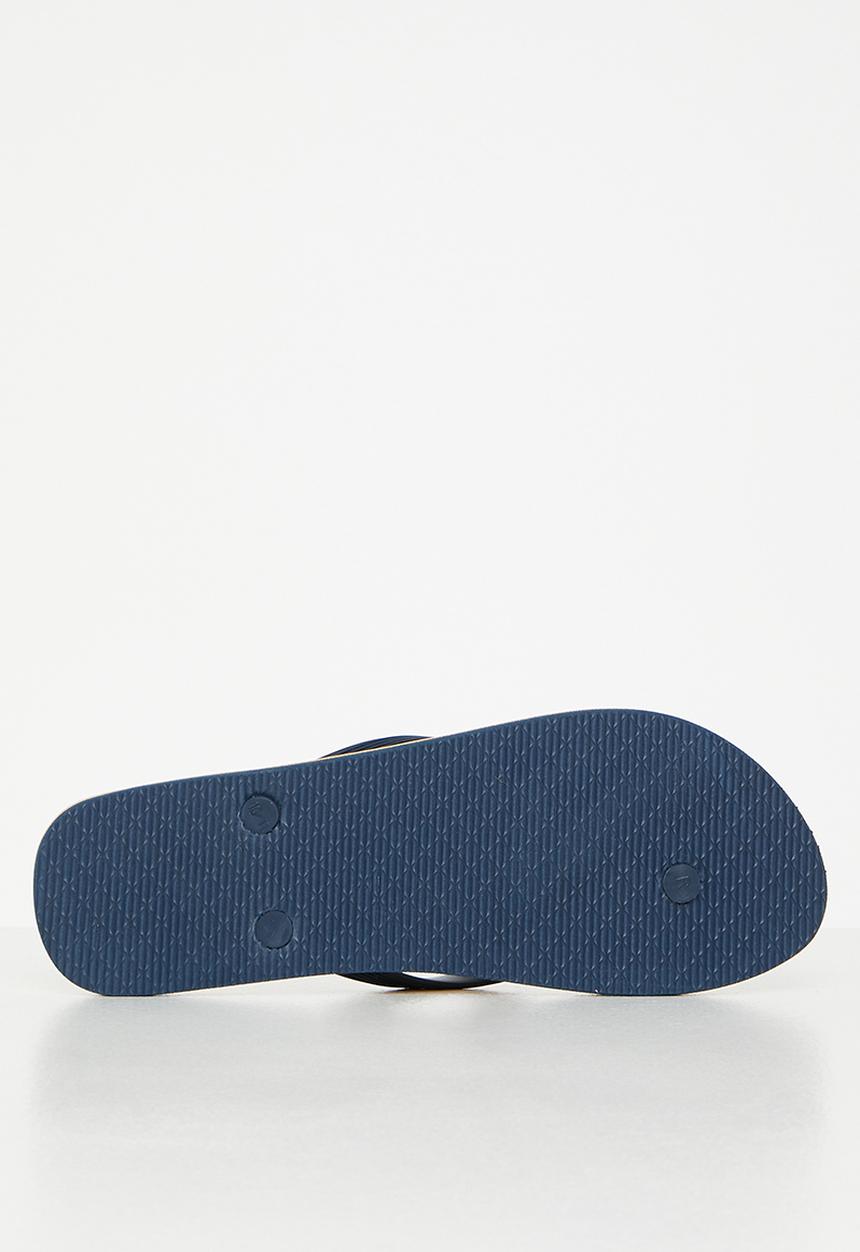 POLO - Crest colour block flip flop - mustard