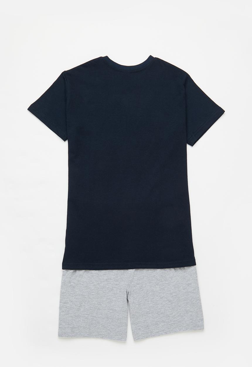 Superbalist - Summer pj set - navy & grey mel