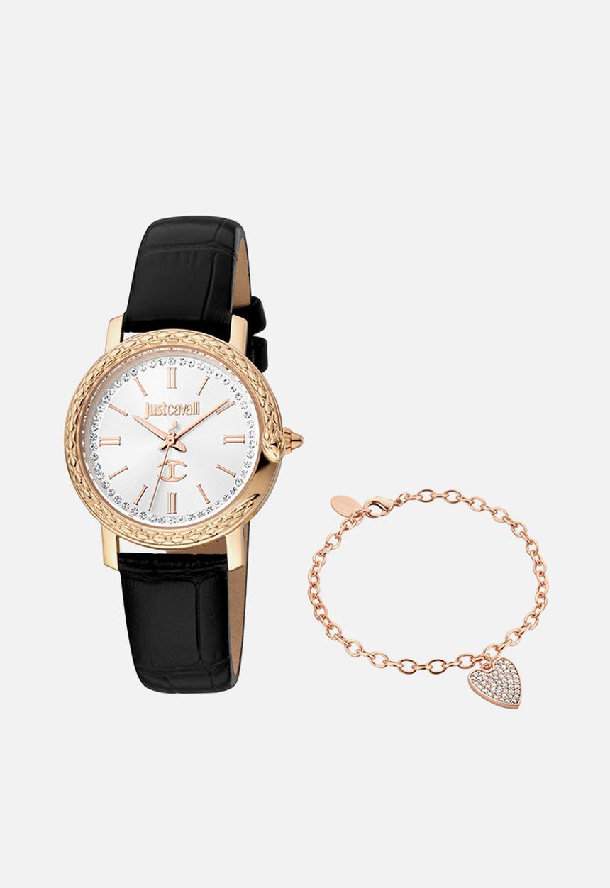 Just Cavalli - Just cavalli jc1l212l0035set watch - black & rose gold