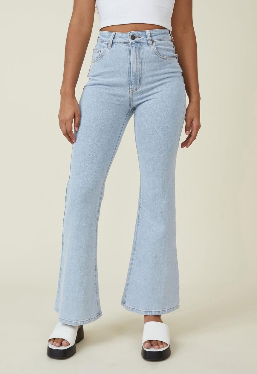 Cotton On - Original flare jean - foam blue