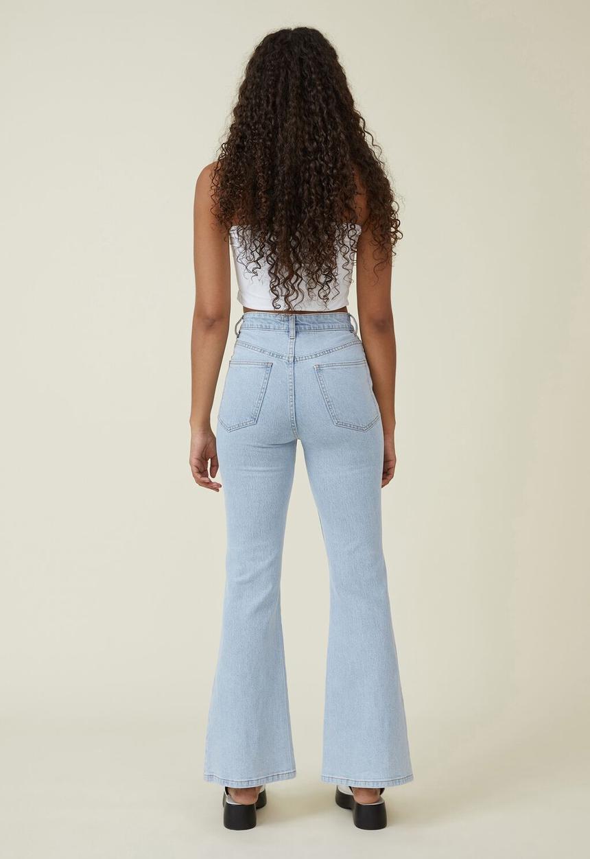 Cotton On - Original flare jean - foam blue