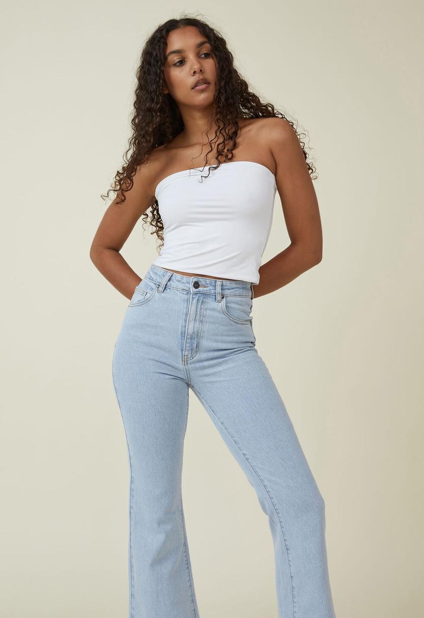 Cotton On - Original flare jean - foam blue