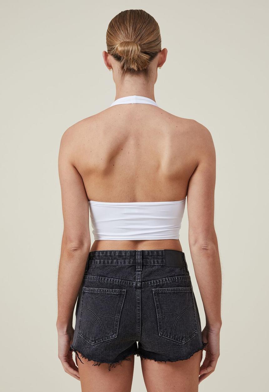 Cotton On - Sculpted halter top - white