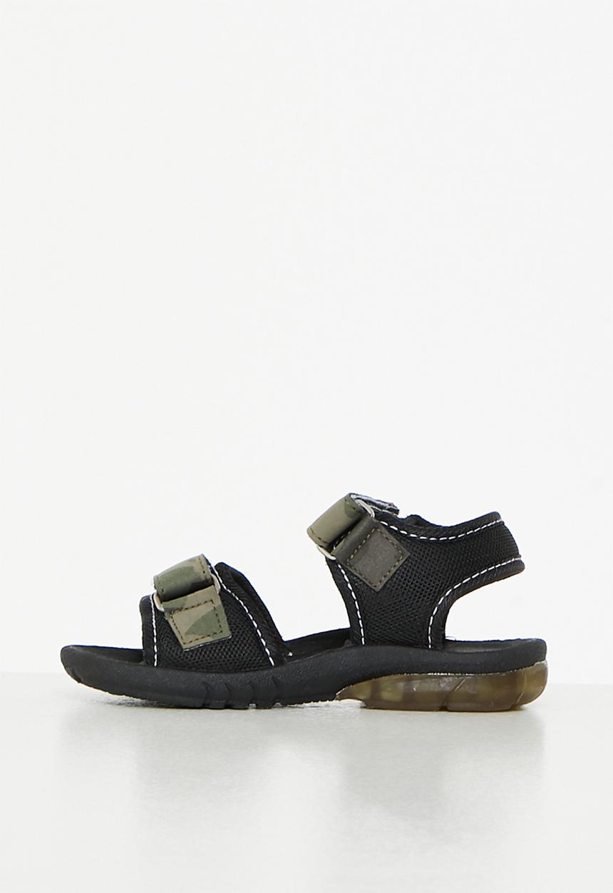 Pierre Cardin - Camo hook and loop fastener strap sandal - khaki