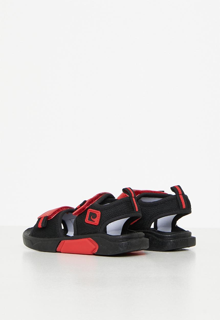 Pierre Cardin - Hook and loop fastener strap sandal - red & black