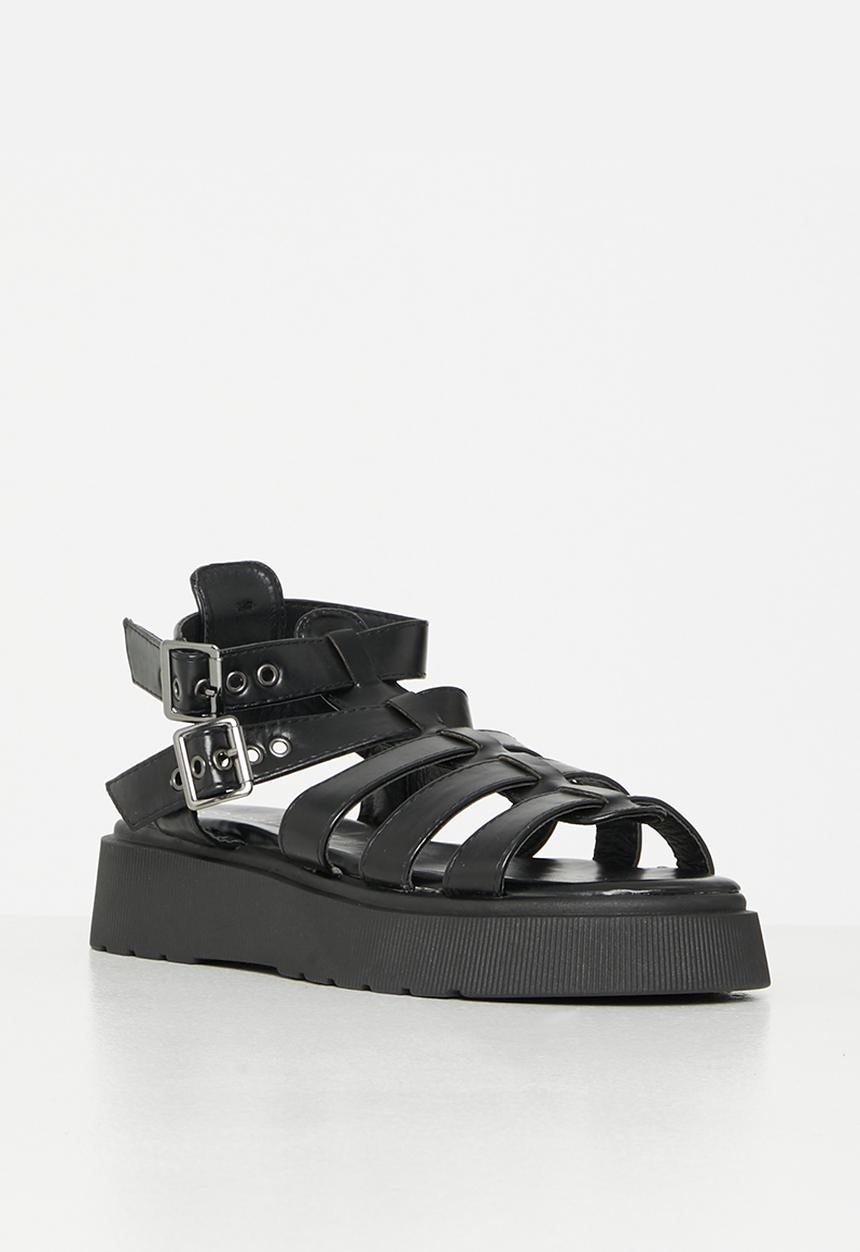 Rock & Co - Levels 1 chunky flatform sandal - black