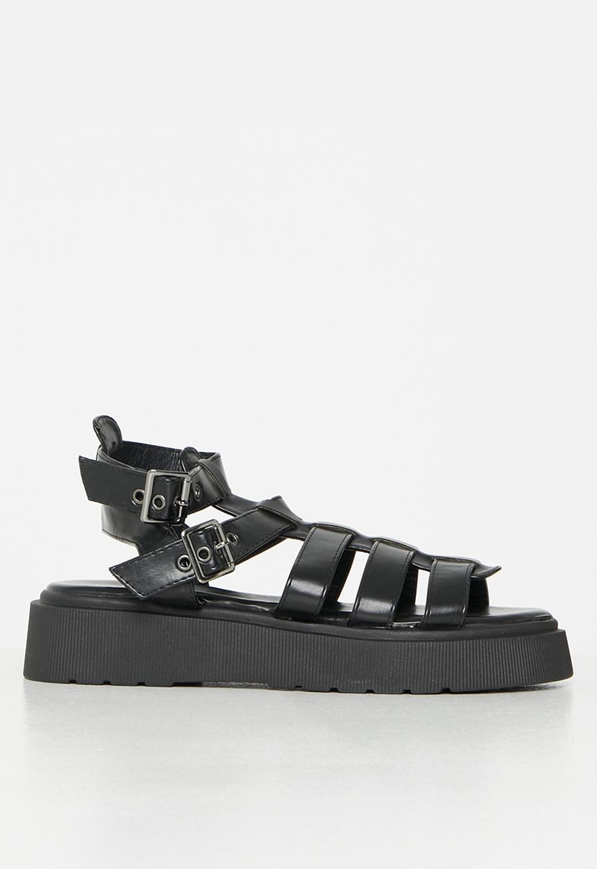 Rock & Co - Levels 1 chunky flatform sandal - black