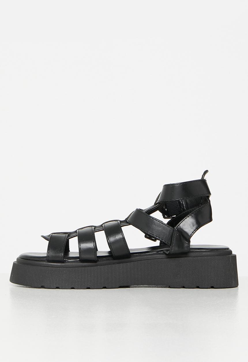 Rock & Co - Levels 1 chunky flatform sandal - black