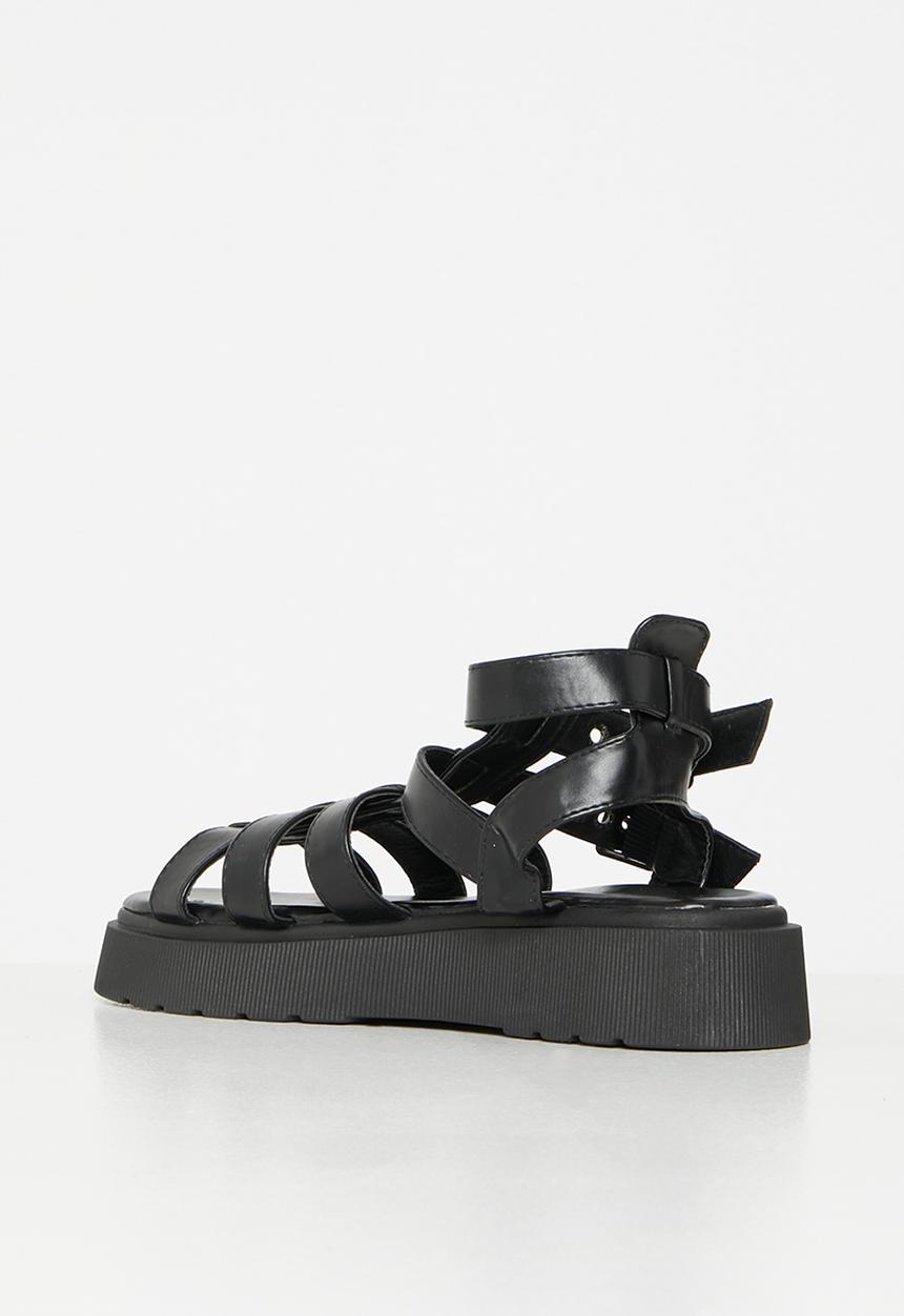 Rock & Co - Levels 1 chunky flatform sandal - black