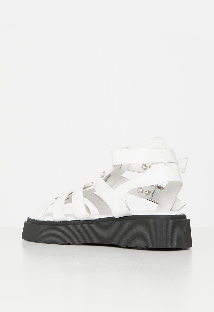 Rock & Co - Levels 1 chunky flatform sandal - white