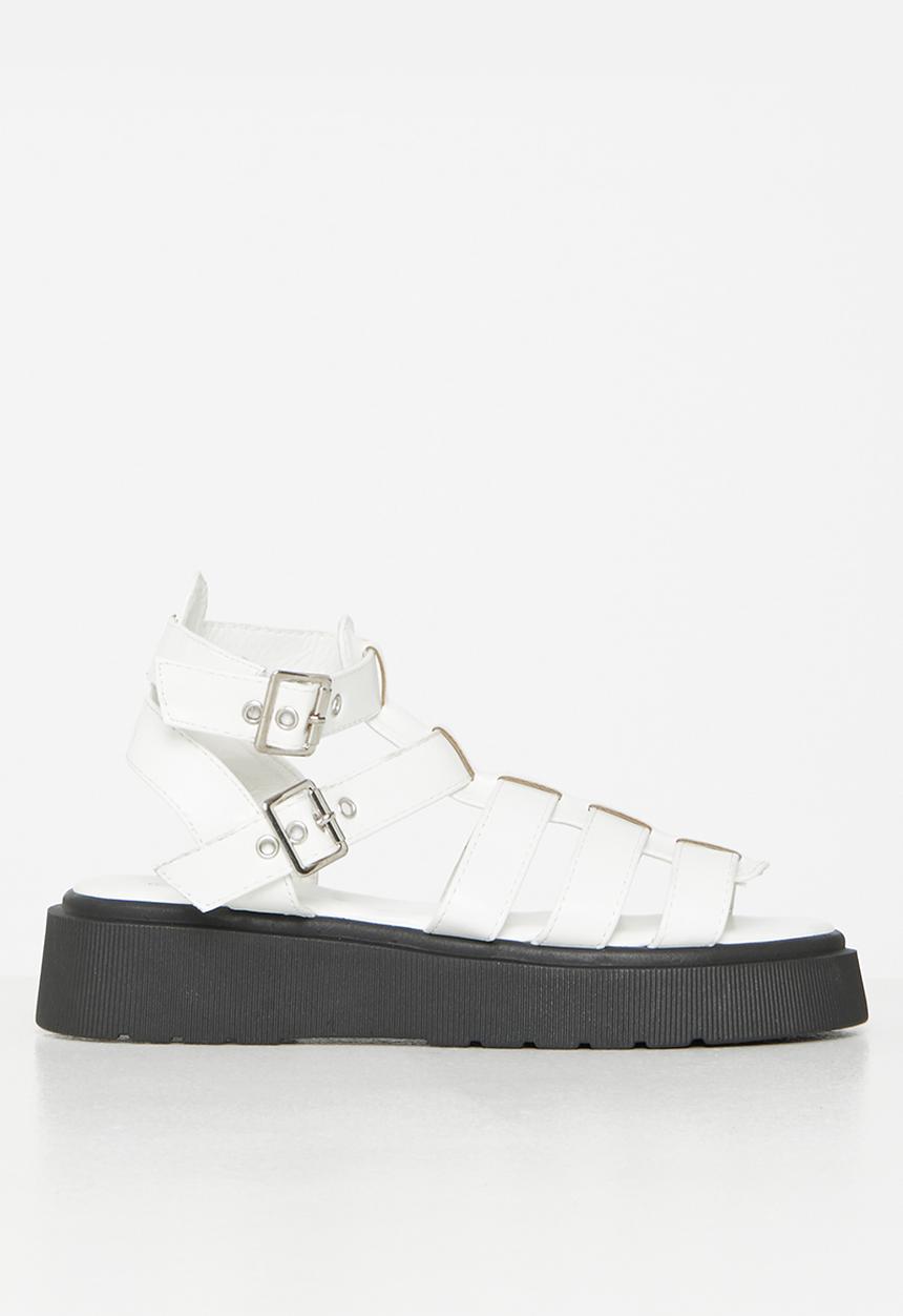 Rock & Co - Levels 1 chunky flatform sandal - white