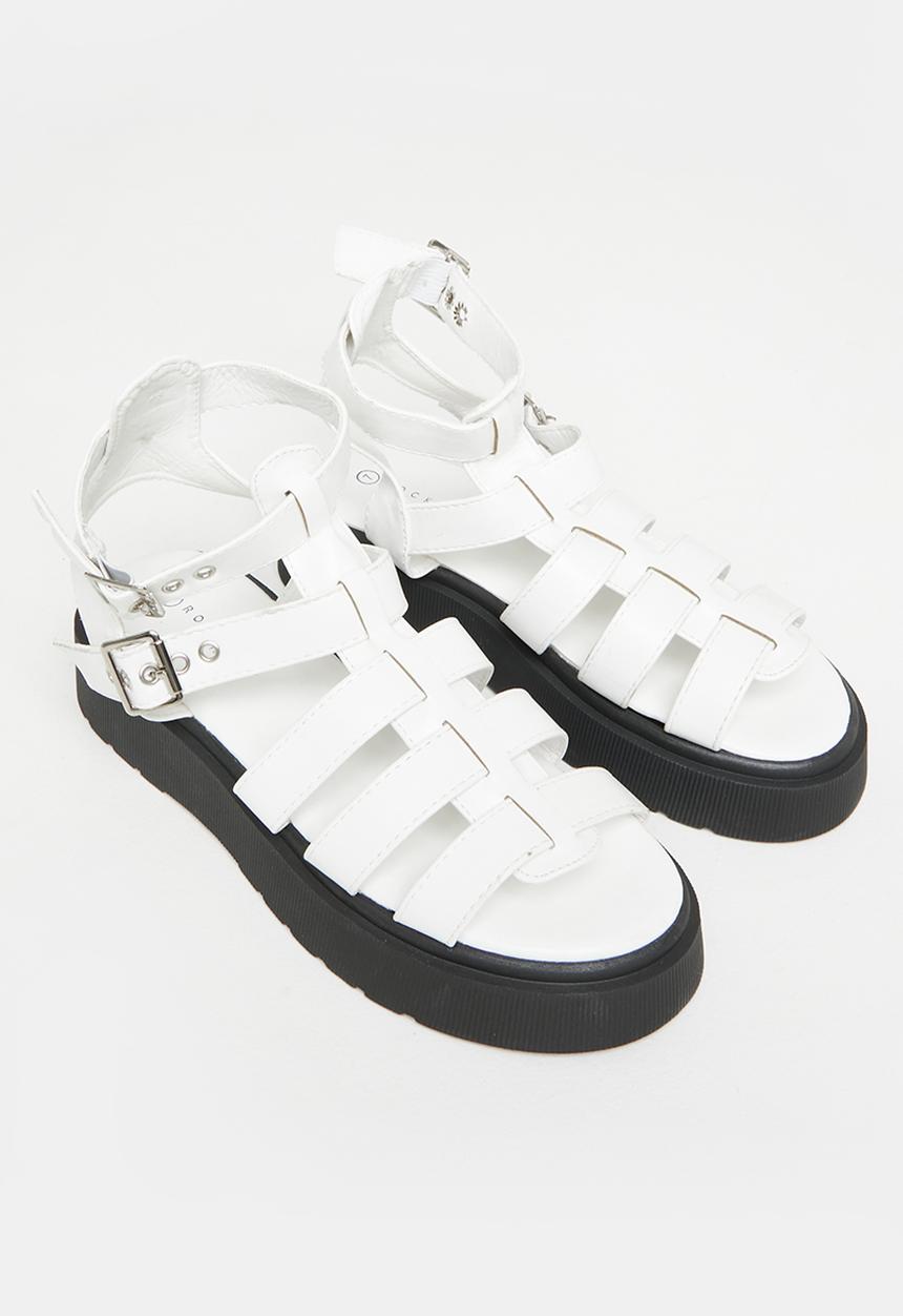 Rock & Co - Levels 1 chunky flatform sandal - white