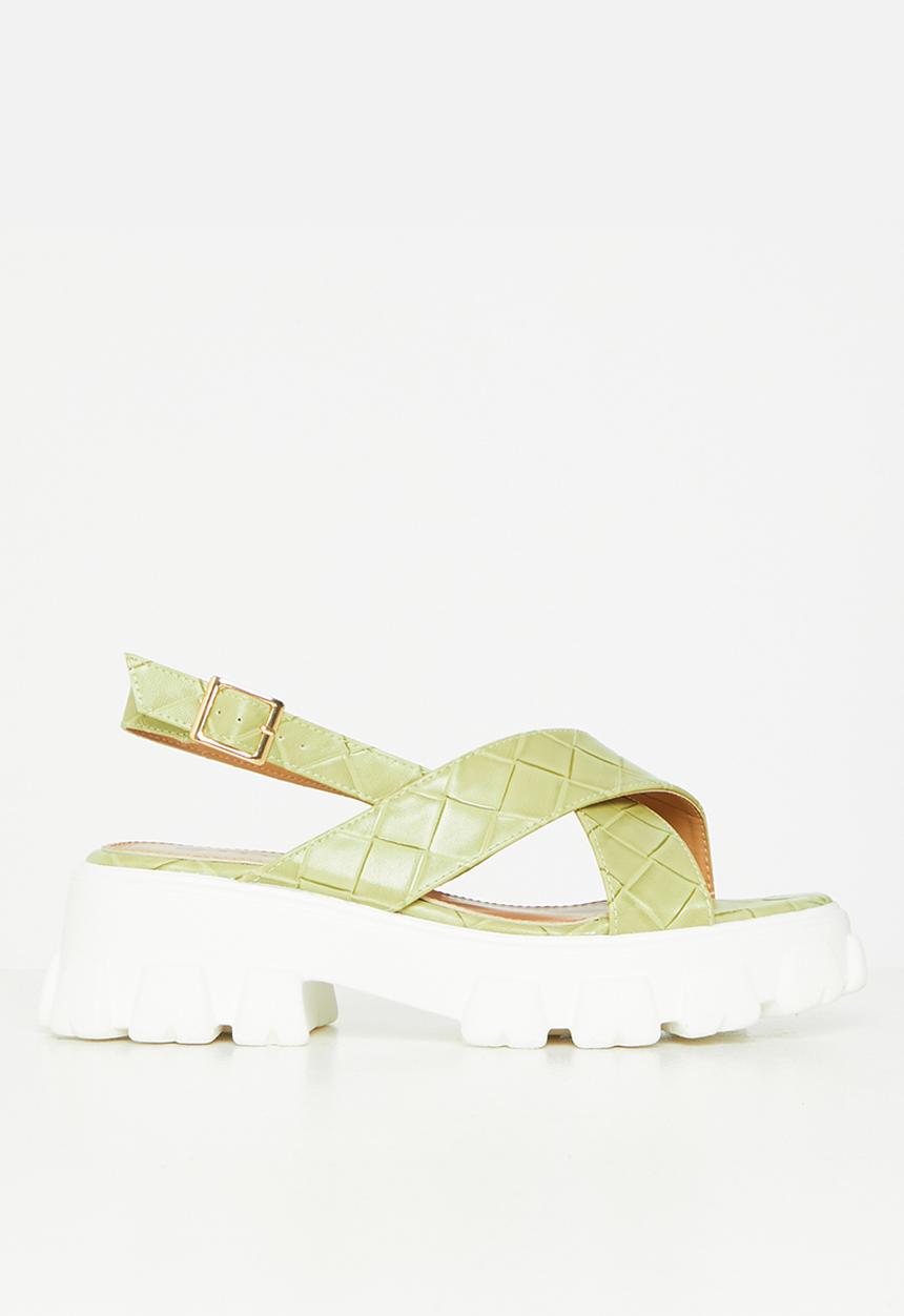Rock & Co - Temple 1 chunky lug sole sandal - mint