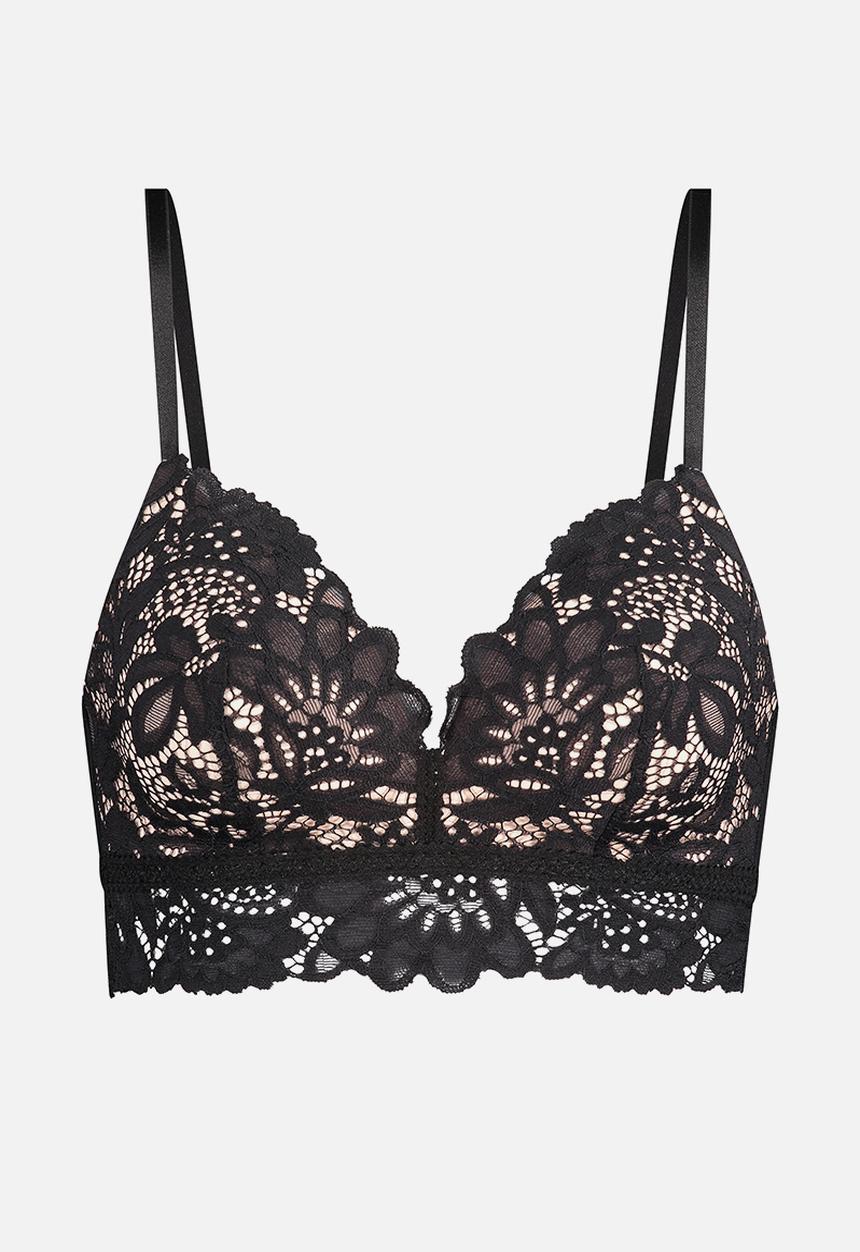 Hunkemoller - Shiloh non-wired low bra - black