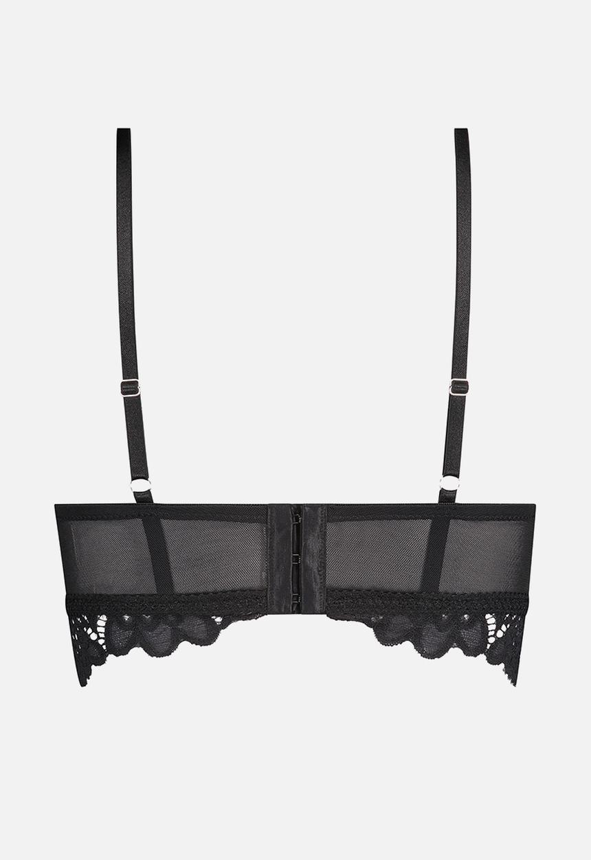 Hunkemoller - Shiloh non-wired low bra - black