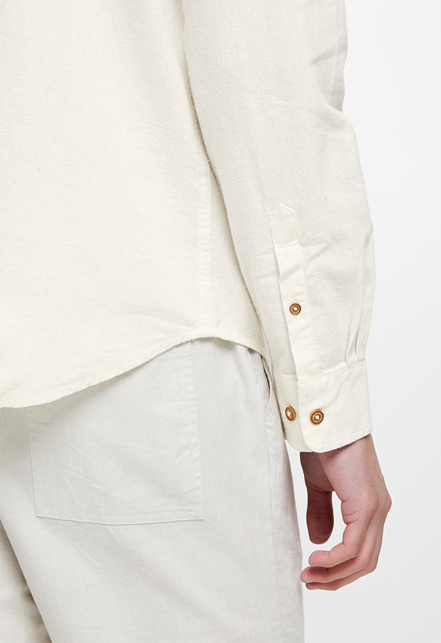 Ben Sherman - Cotton oxford shirt - ivory