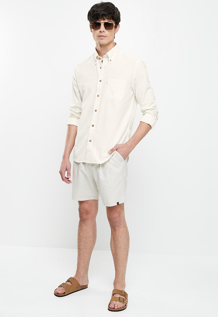 Ben Sherman - Cotton oxford shirt - ivory
