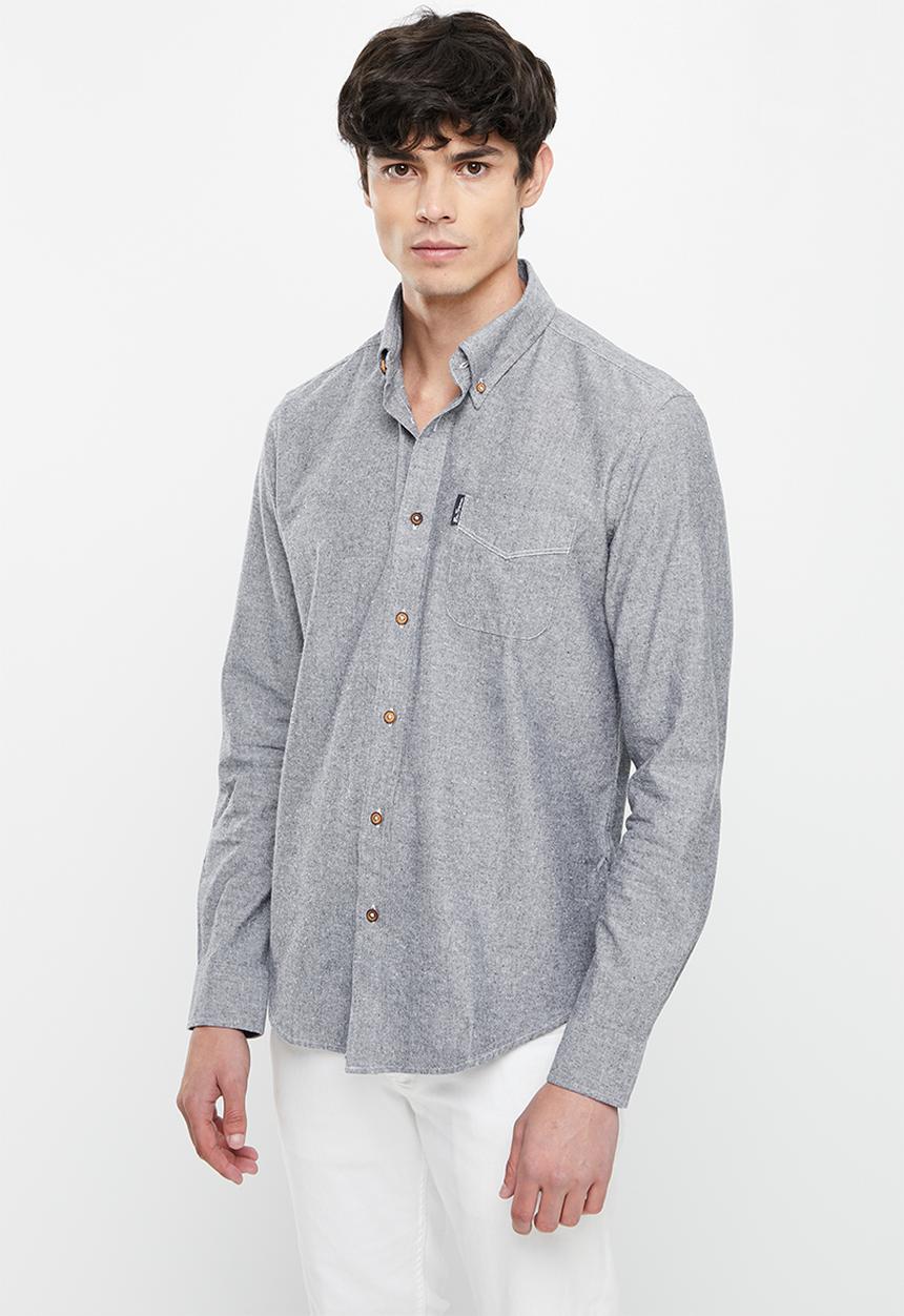 Ben Sherman - Cotton oxford shirt - midnight