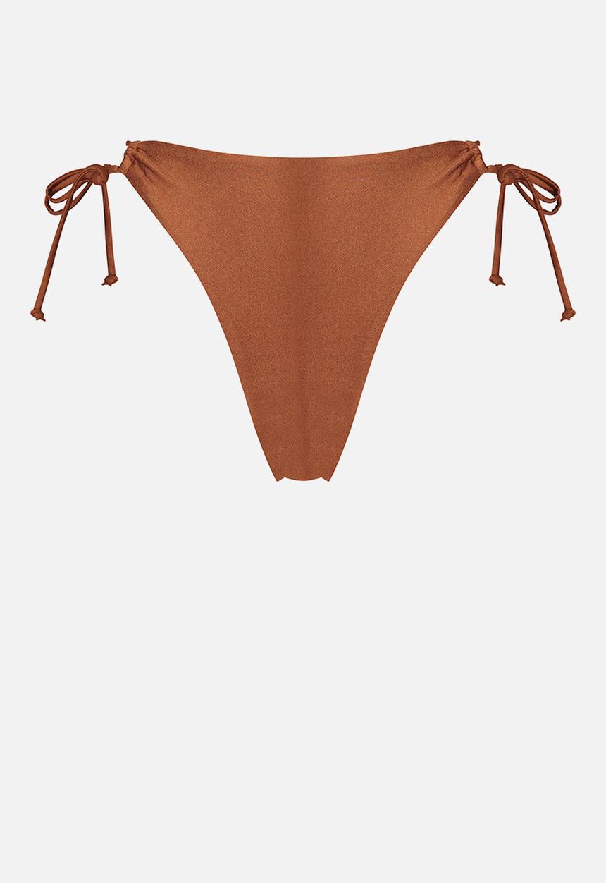 Hunkemoller - Sahara high leg bikini bottom - brown
