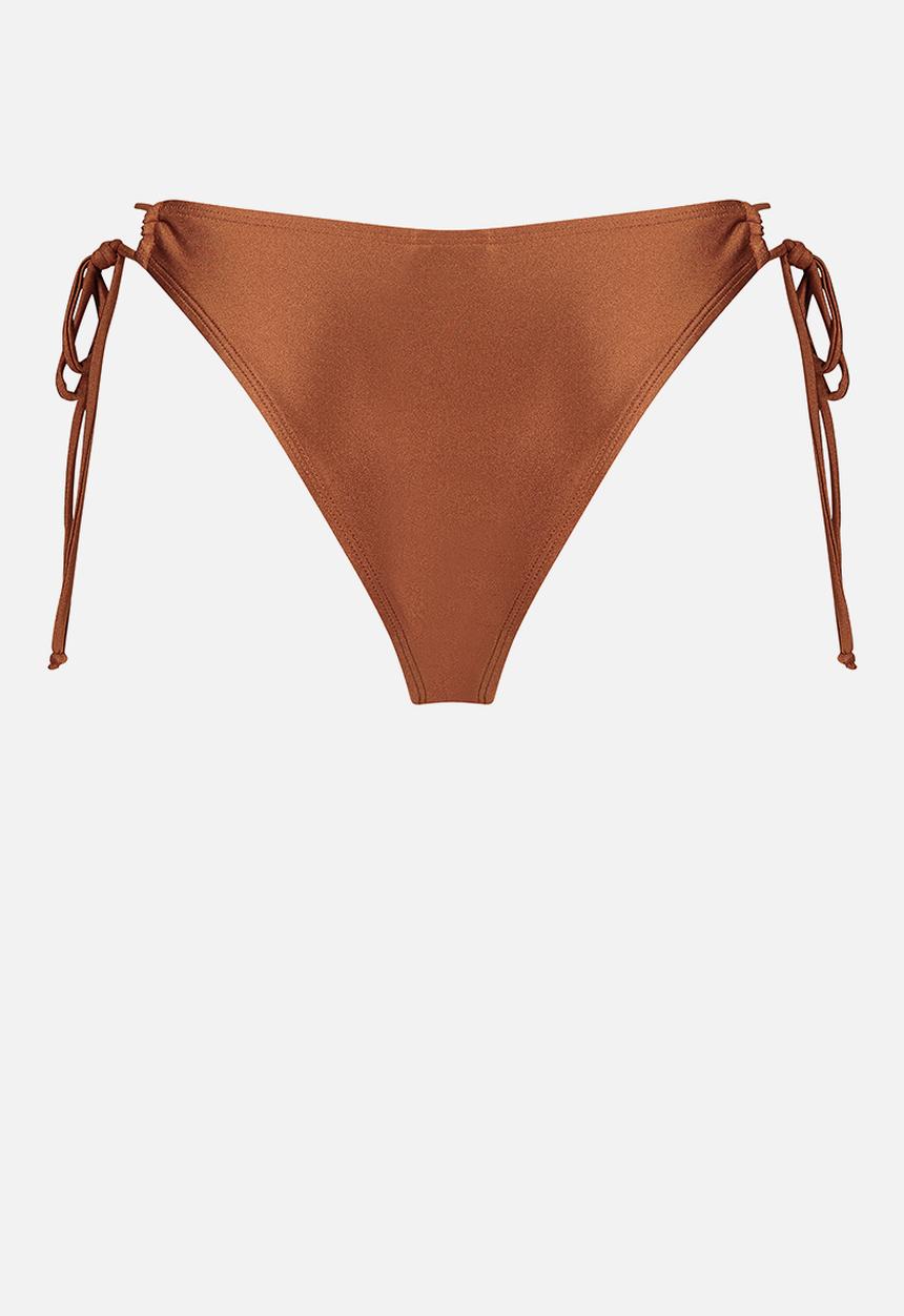 Hunkemoller - Sahara high leg bikini bottom - brown
