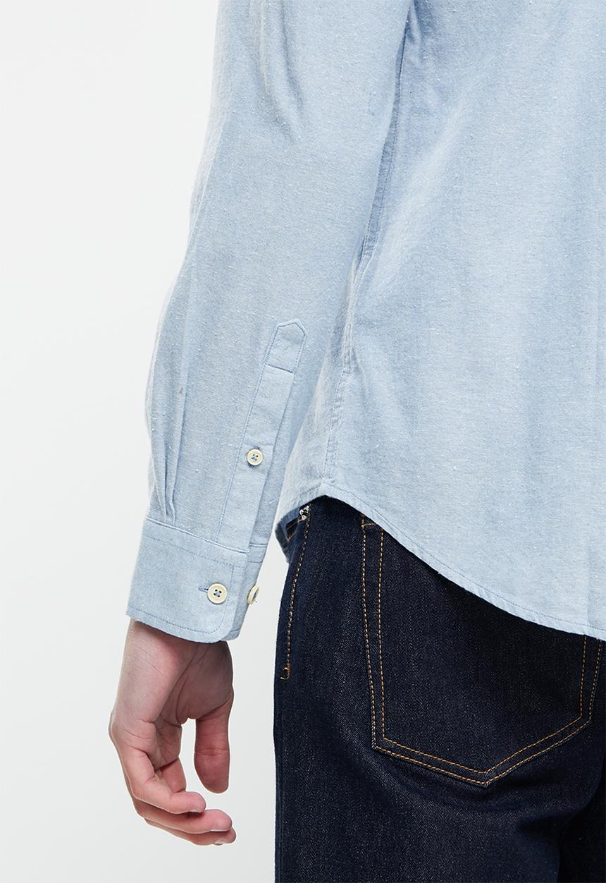 Ben Sherman - Cotton oxford shirt - pale blue