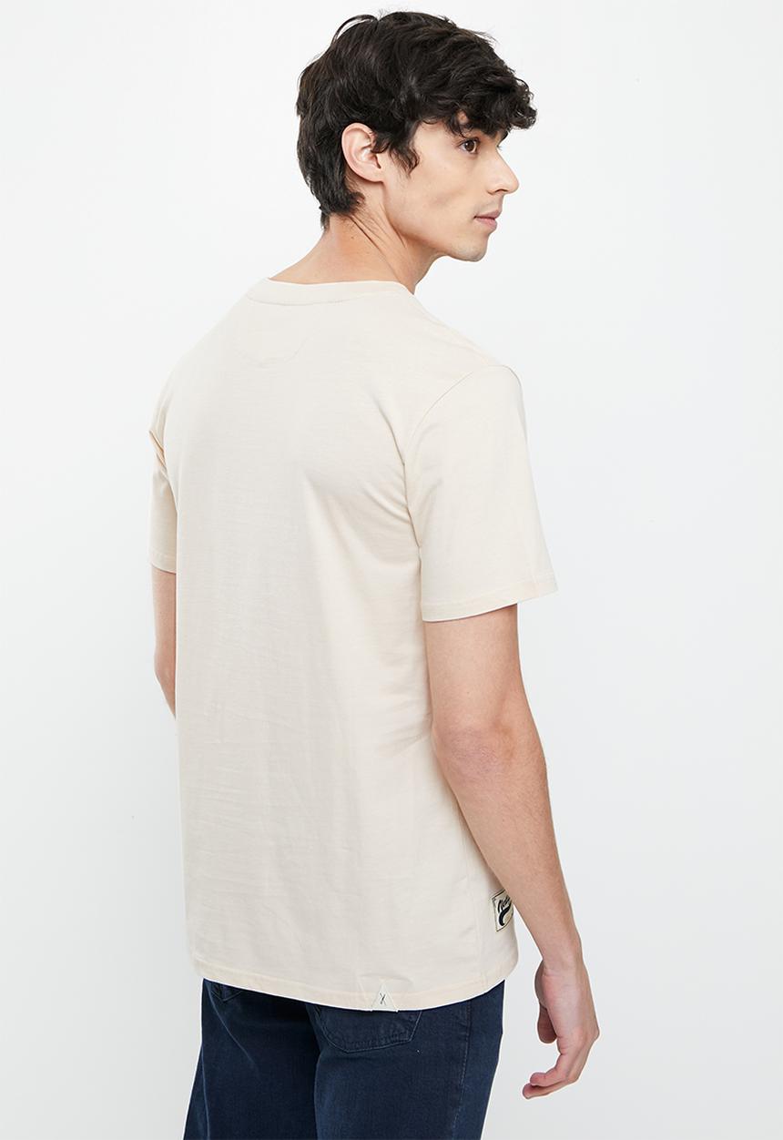 Vertigo - Vertigo flock crew tee - oatmeal