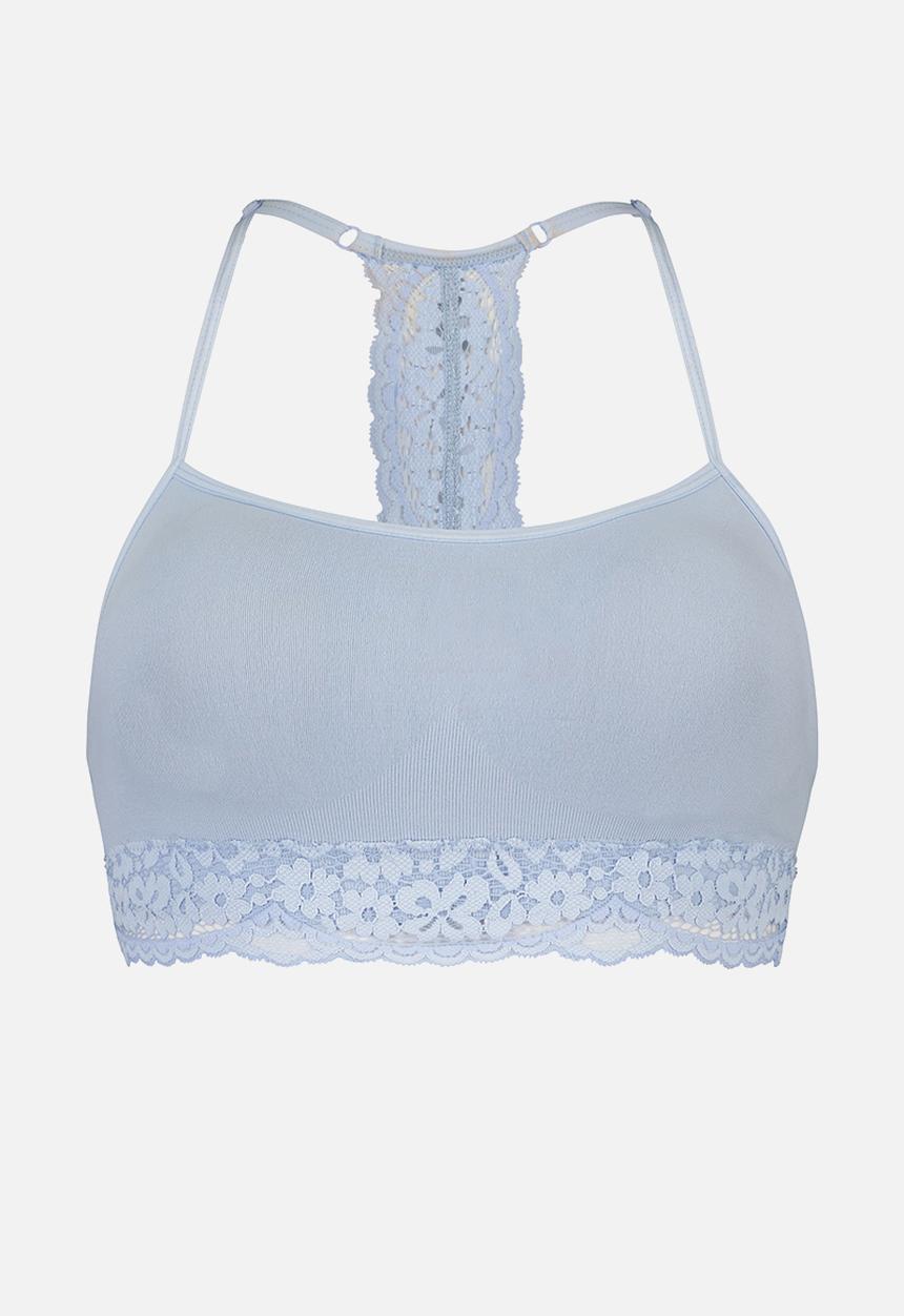 Hunkemoller - Rose seamless ll bra - blue